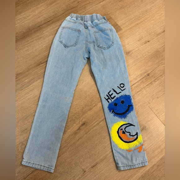 Lola and the Boys Scribble Rainbow Jeans Size 14 - Picture 2 of 6